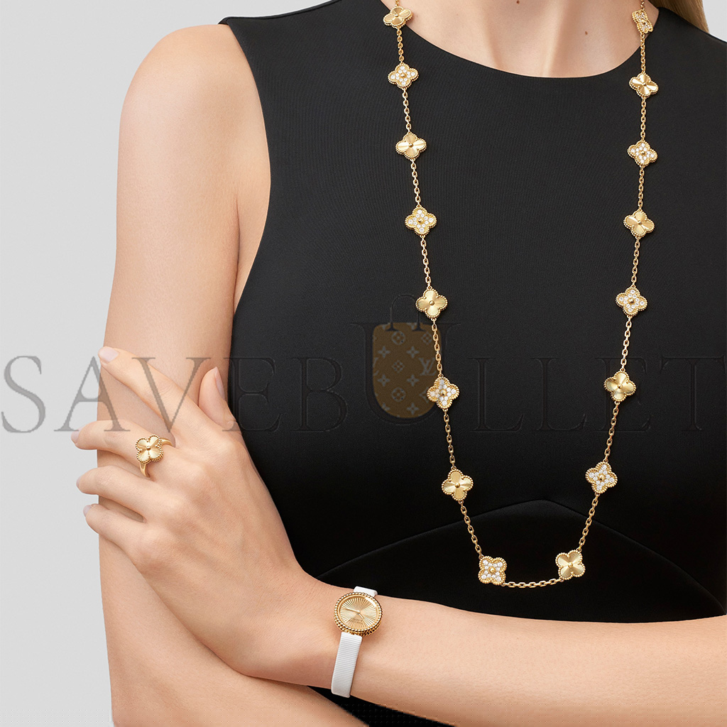 V*N CL*F arpels vintage alhambra ring - yellow gold  vcarp6i300